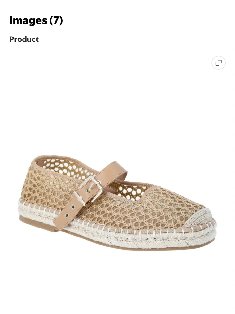 Time and Tru Women's Espadrille Mary Jane Flats Size 7 Color : Raffia NWOT